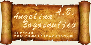 Angelina Bogosavljev vizit kartica
